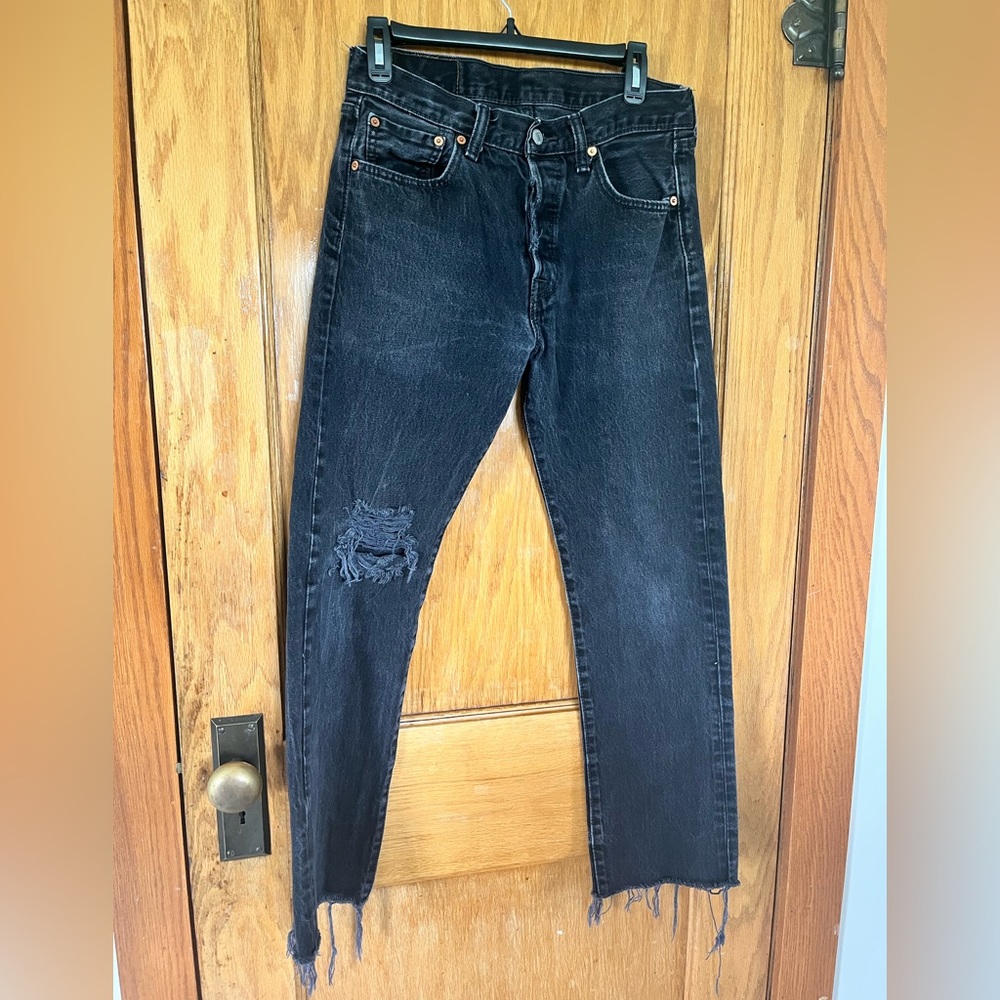 Vintage black Levi’s 501s